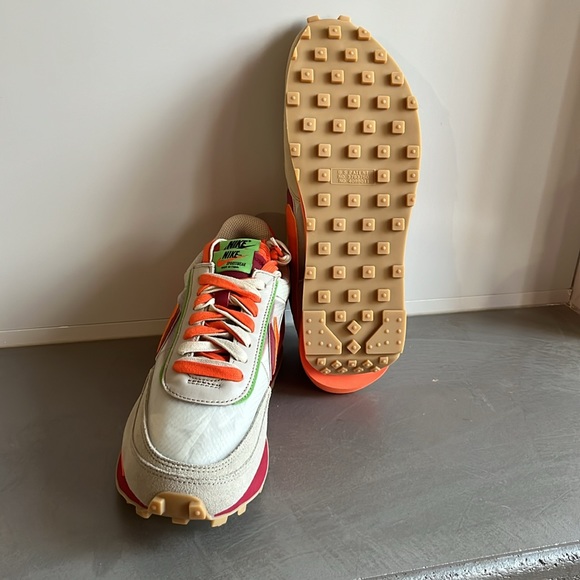 Nike x CLOT x sacai LDWaffle Orange Blaze Sneakers - Picture 5 of 12